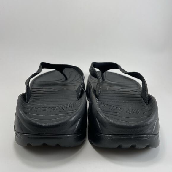 Hoka One One Ora Recovery Flip Flop Mens 10 Black Comfort Sandals, Womens 12 main image 9